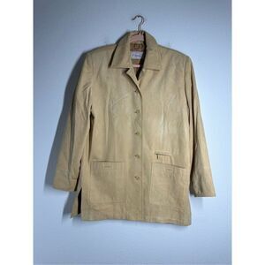 Rare Vintage Citylife Faux Suede Women’s Blazer Lined Button Up Sz L See Notes